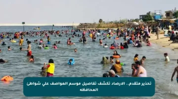 تحذير متقدم.. الأرصاد تكشف تفاصيل موسم العواصف على شواطئ المحافظة